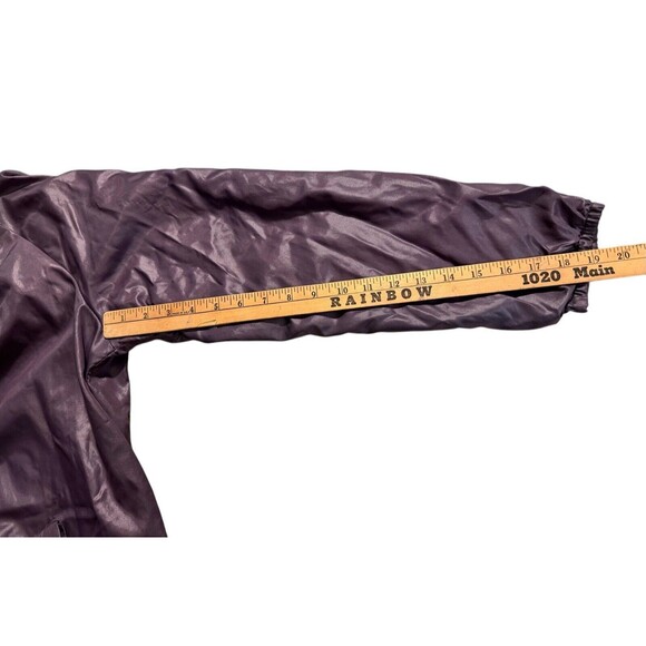 Vintage Changing Scene Jacket Women's Lilac WindBreaker Button Up 80s Pockets - Picture 6 of 10